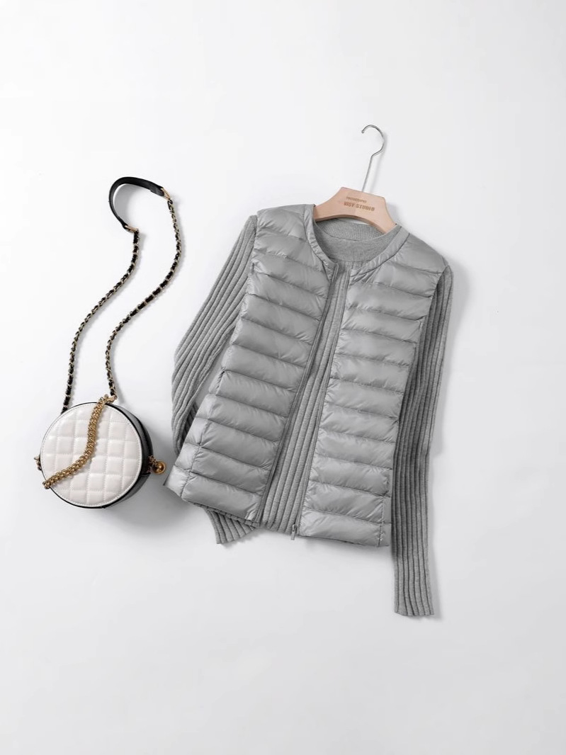 Picture of Plus Size 100kg Plus Size Plus Size Light down Jacket Collarless down Vest Women's Vest Vest Outer Wear Extra Large