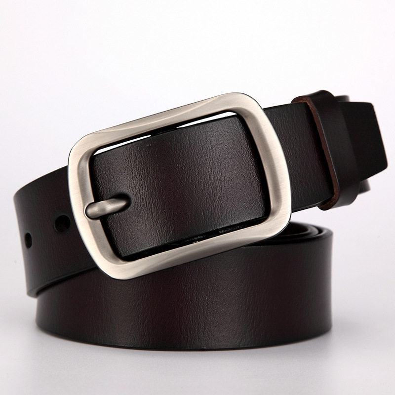 New belt men's leather buckle belt men's cowhide casual retro belt manufacturers wholesale cross-border generation