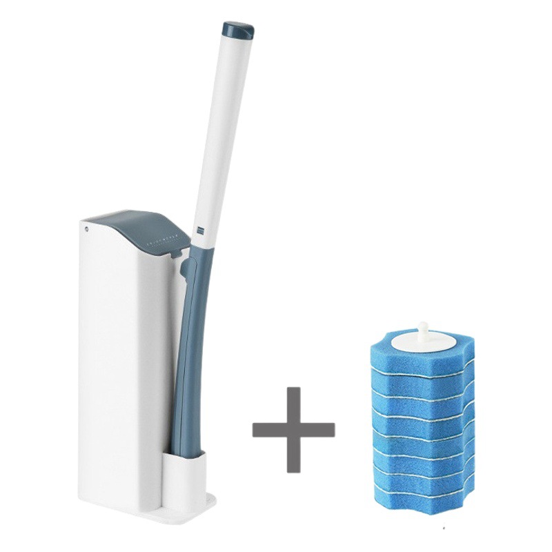 Disposable Cleaning Brush Household Toilet Strong Smear Brush Simple Clip-on Nordic Toilet Brush Long Handle Brush Set