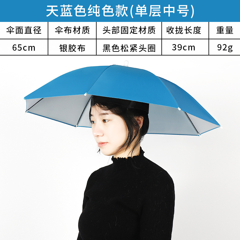 Picture of Large wholesale double-layer wind-resistant sturdy umbrella cap large folding dual-use sturdy sunshade umbrella custom advertising