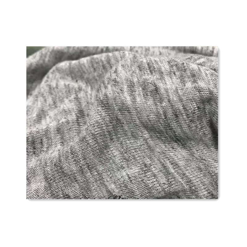 Picture of Heavyweight European Imported Designer Fabric Knitted Yarn-Dyed Pure Linen Floral Gray Summer Sun Protection Cardigan Clothing Custom