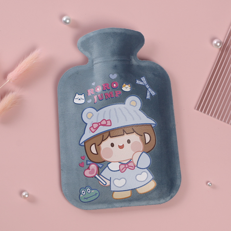 Picture of Customized new short plush hot water bag filled with water hot water bag filled with water hot water bag printed LOGO hand warmer