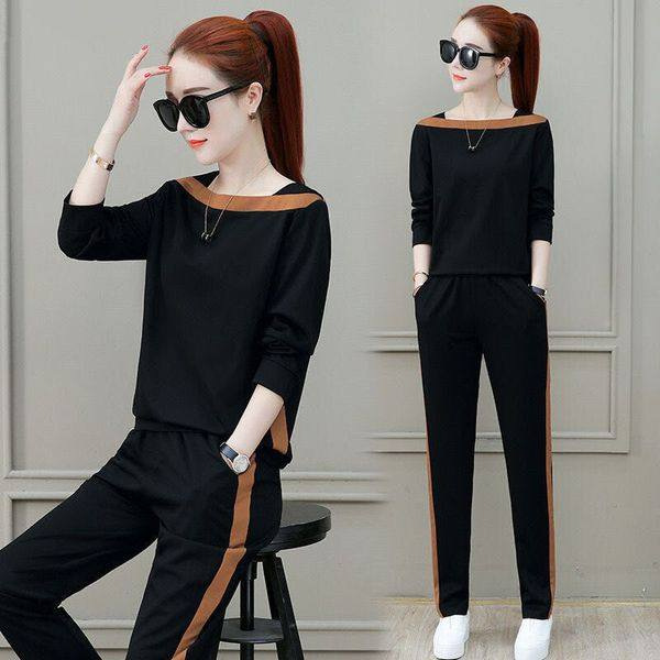 Casual Sports suit Women 2024 Spring and Autumn New Korean Style Internet Popular Fashion Loose Long Sleeve Pants Two-piece Set for Women