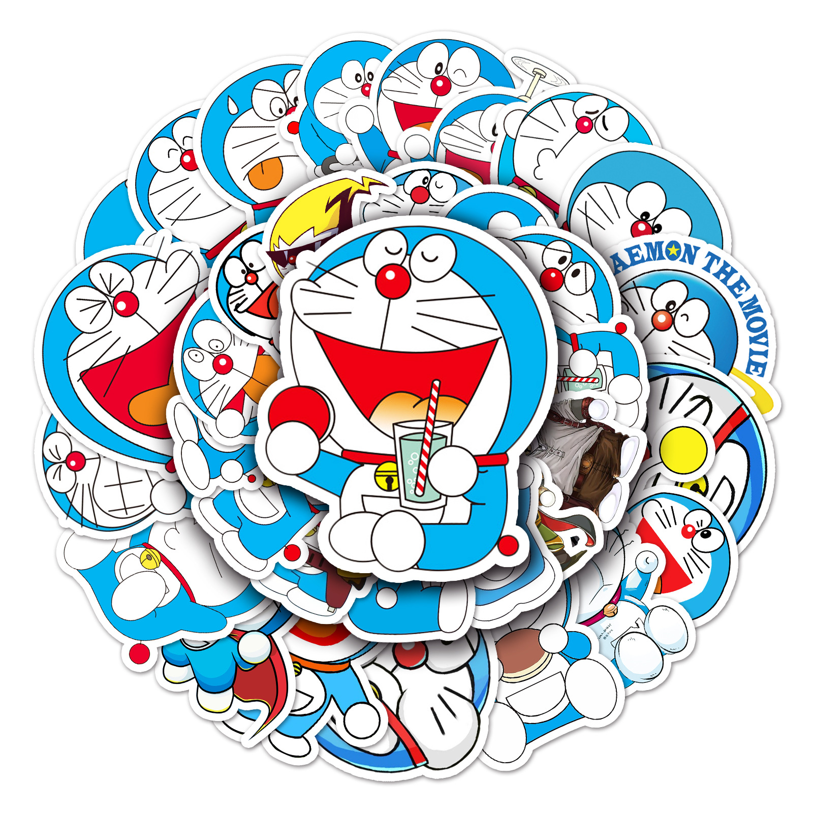 Picture of 52 Cartoon Animation Doraemon Graffiti Personality Luggage Scooter Guitar Car Decoration Waterproof Sticker
