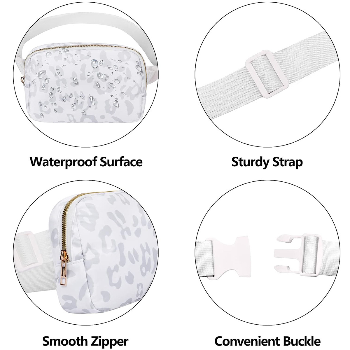 Picture of Amazon Outdoor Running Waist Bag Lulu Same Style Crossbody Bag Chest Bag for Men and Women Fashionable Nylon Waterproof Sports Waist Bag