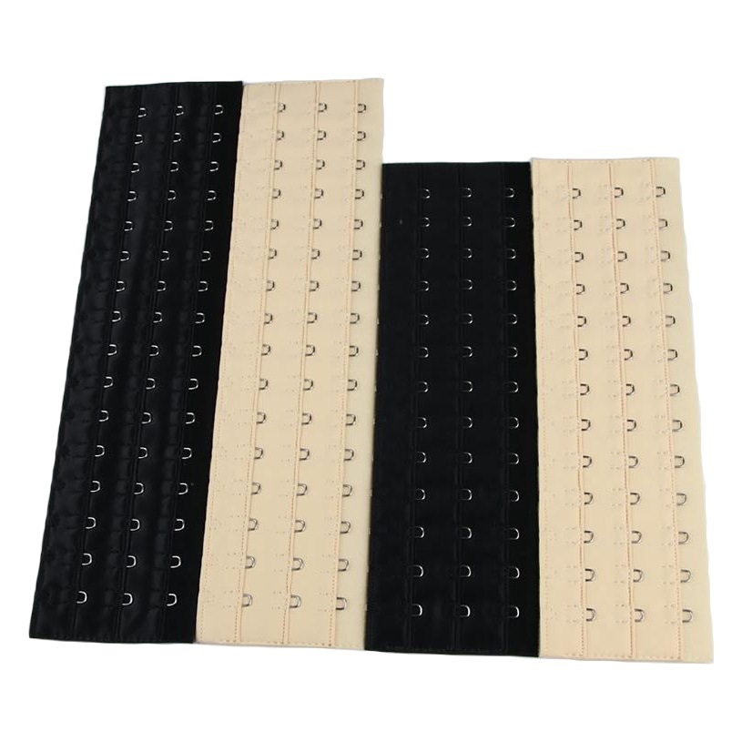 Black and Nude Color Waist Belt Extender with Multiple Rows of Hooks for Body Shaping and Tummy Control