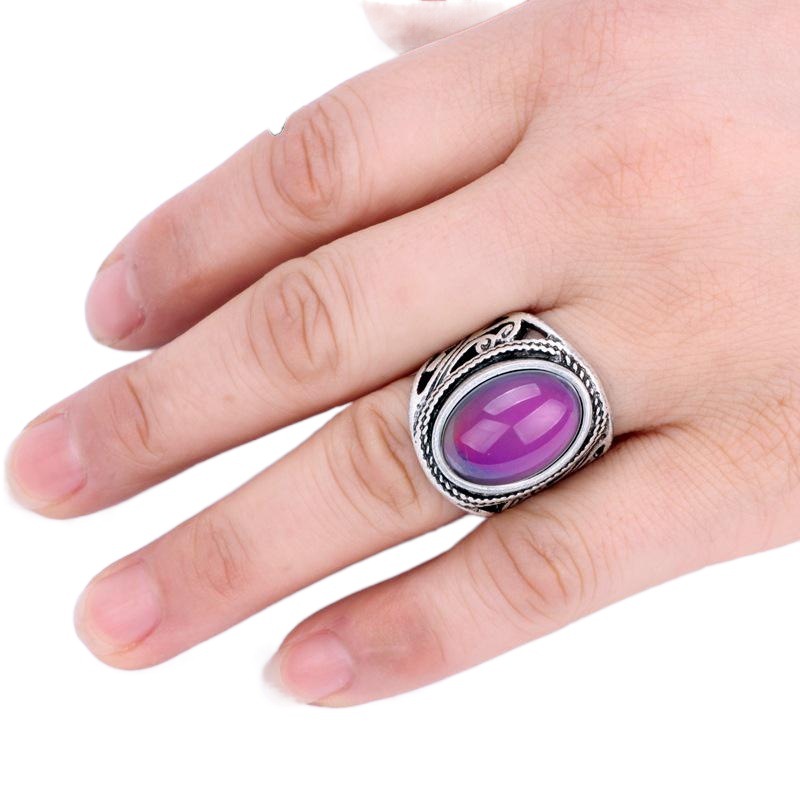 Retro ring mood temperature-sensitive color-changing ring Amazon wish AliExpress ebay cross-border e-commerce supply