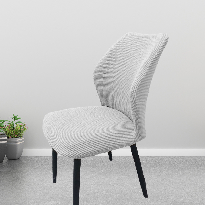 Picture of Chair Cover Elastic All-inclusive Household Modern Curved Dining Chair Cover Cushion Backrest Integrated Household Stool Cover Cover