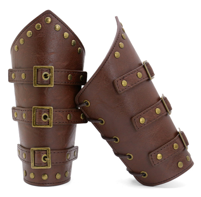 Picture of Cross Border Medieval Viking Renaissance Belt Retro Wrist Bracer Halloween cosplay Dress Up Waist Bag
