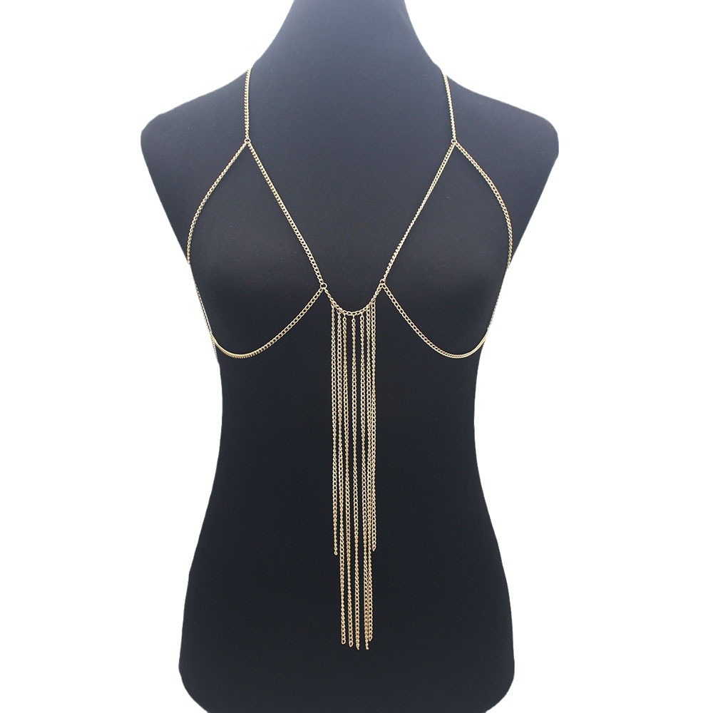 Picture of Cross-border Jewelry European and American Simple Tassel Body Chain Women's Personalized Street Photography Disco Dance Costume Performance Body