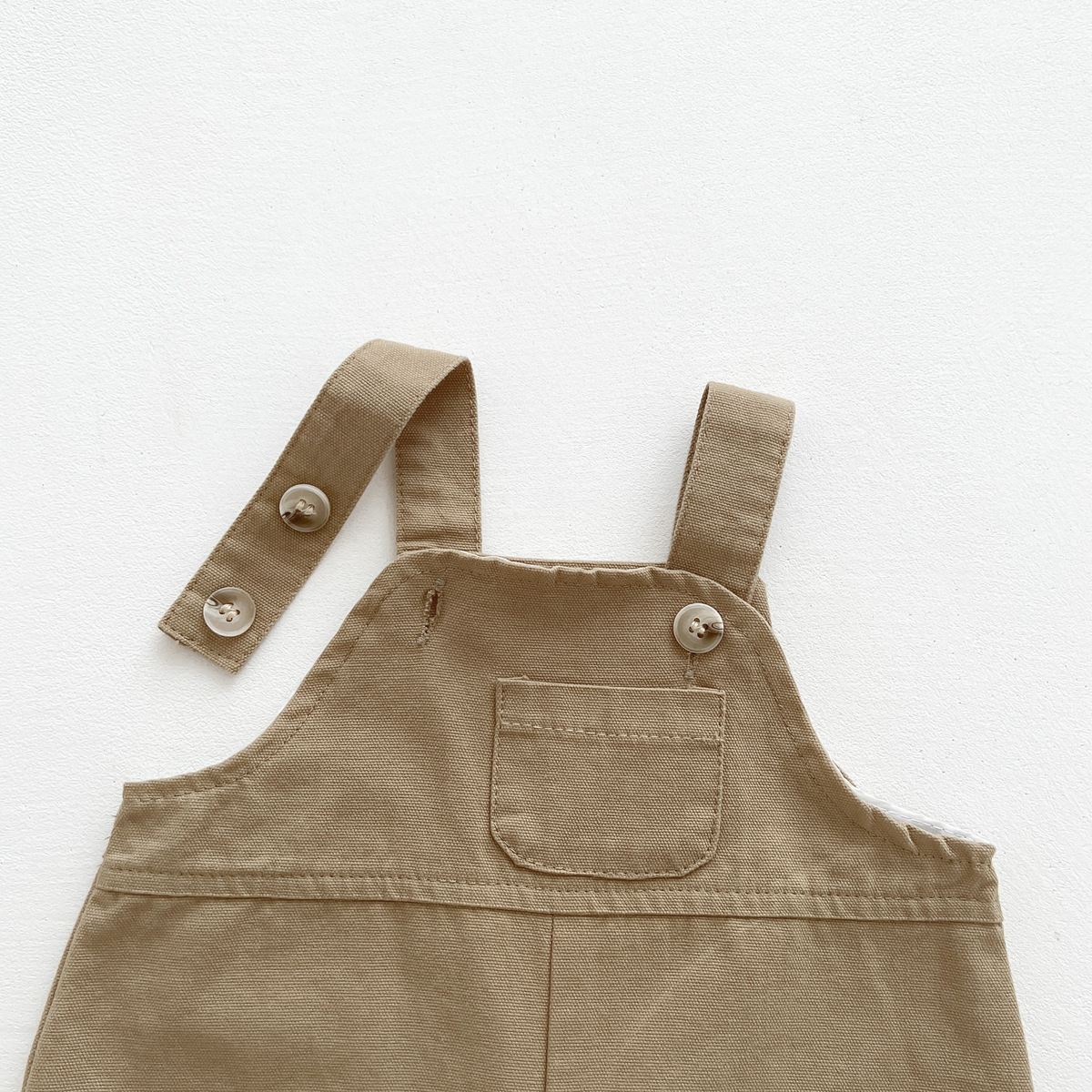Picture of Korean style ins children's clothing spring and summer trendy matching boys and girls Baby Children's solid color Korean casual Children's overalls