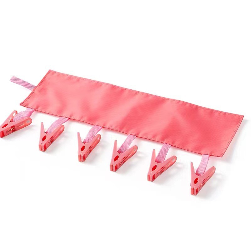 Picture of Creative Portable Fabric Clothes Hanger for Business Travel Foldable Clothes Hanger Bathroom Foldable Hanger Clothes Holder