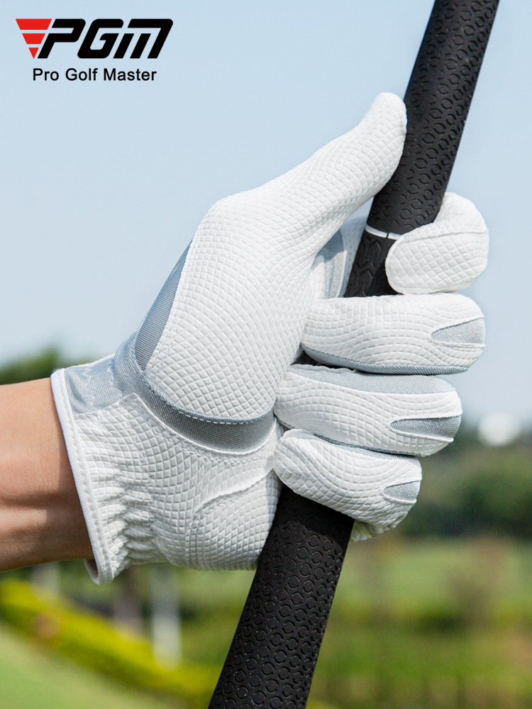 Picture of PGM Golf Gloves Men's PU Gloves Wear-resistant Non-slip Elastic Breathable Comfortable Velcro Sports Gloves None