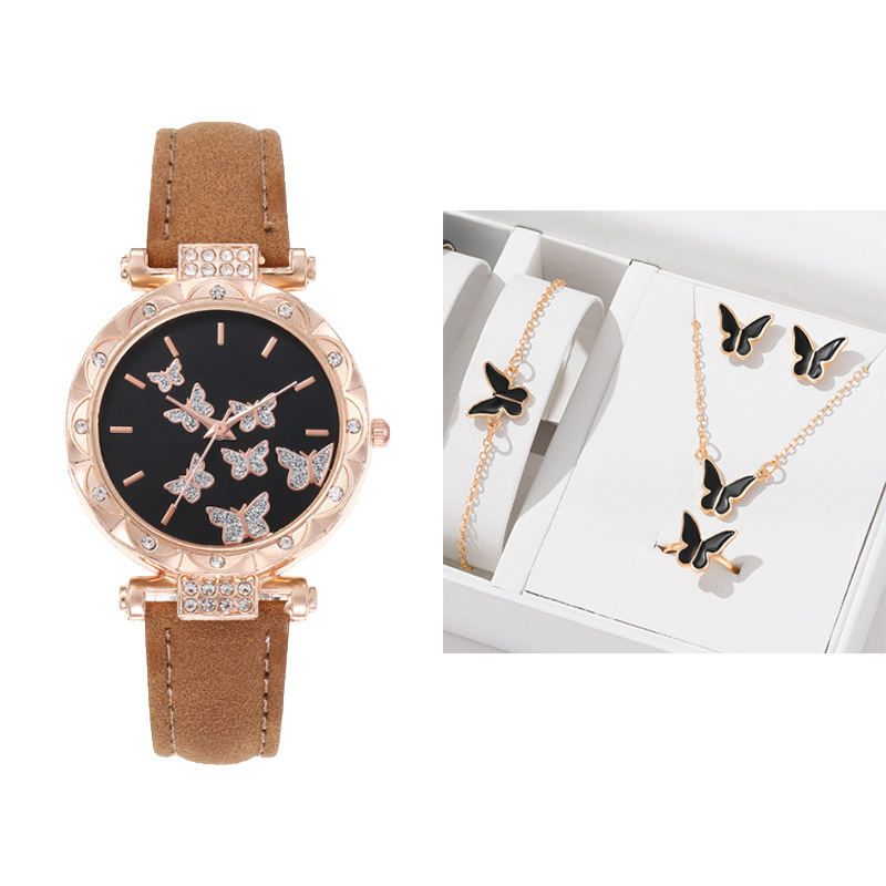 Picture of New TikTok Popular Women's Watch Fashion Simple Watch Butterfly Digital Belt Watch Wholesale