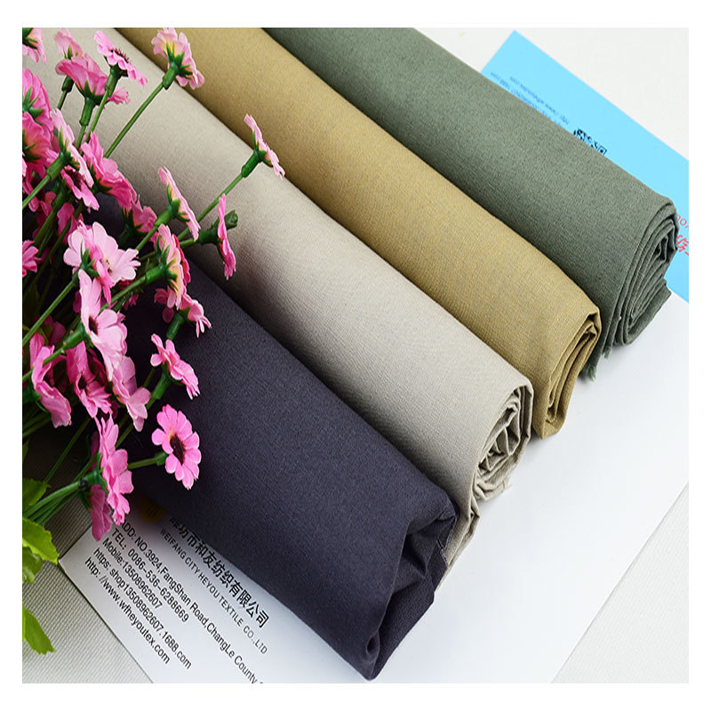 Hot Selling Polyester Linen Cotton Blended Fabric Linen Cotton Fabric Summer Cotton and Linen Fabric