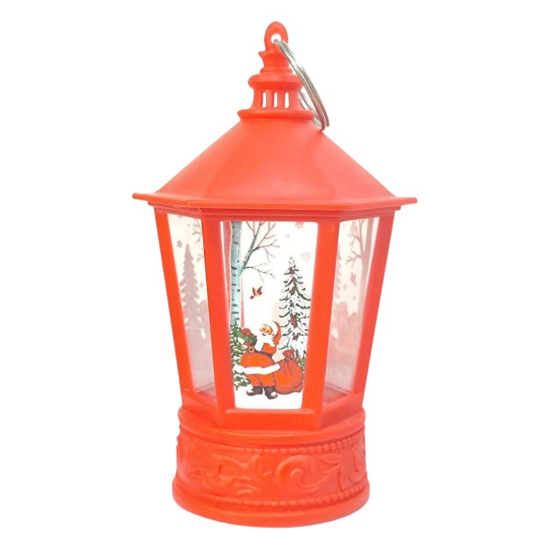 Christmas wind lamp Candlestick lamp led electronic candle lamp retro portable lamp Christmas decorations pendant