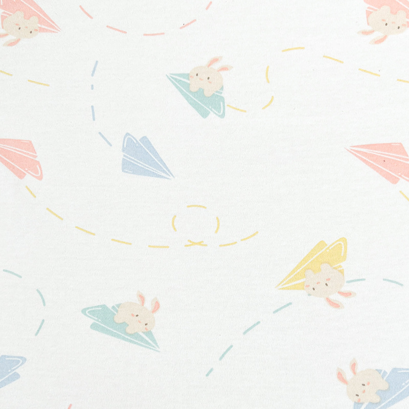 Picture of category a cotton cotton wool cloth cartoon printing new flower baby t-shirt underwear home clothing fabric in stock