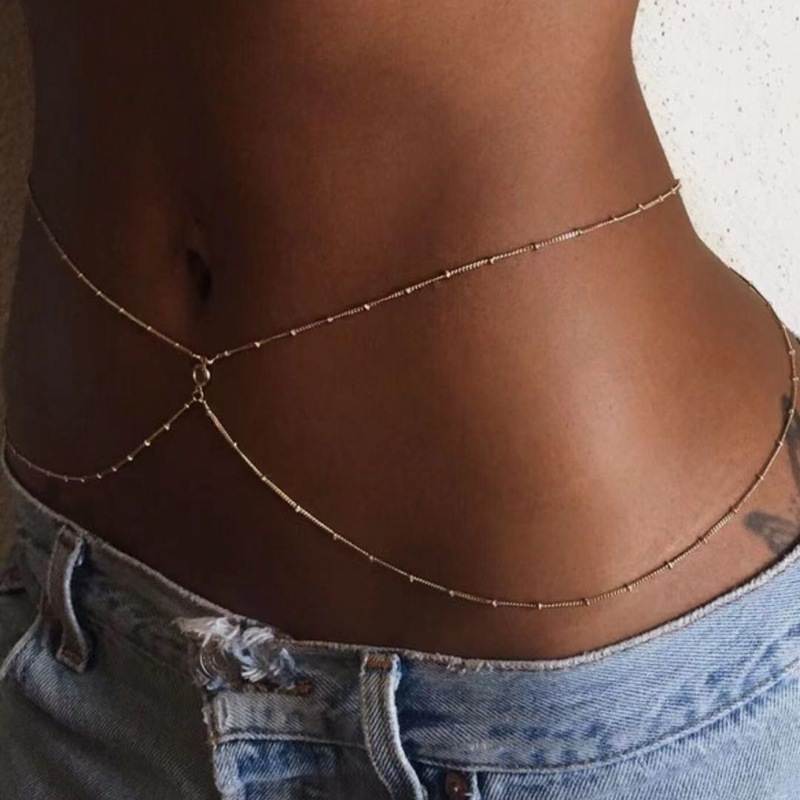 Picture of European and American Cross-border Waist Chain Sexy Casual Women's Beach Street Photoshoot Double-layer Waist Body Chain Waist Chain