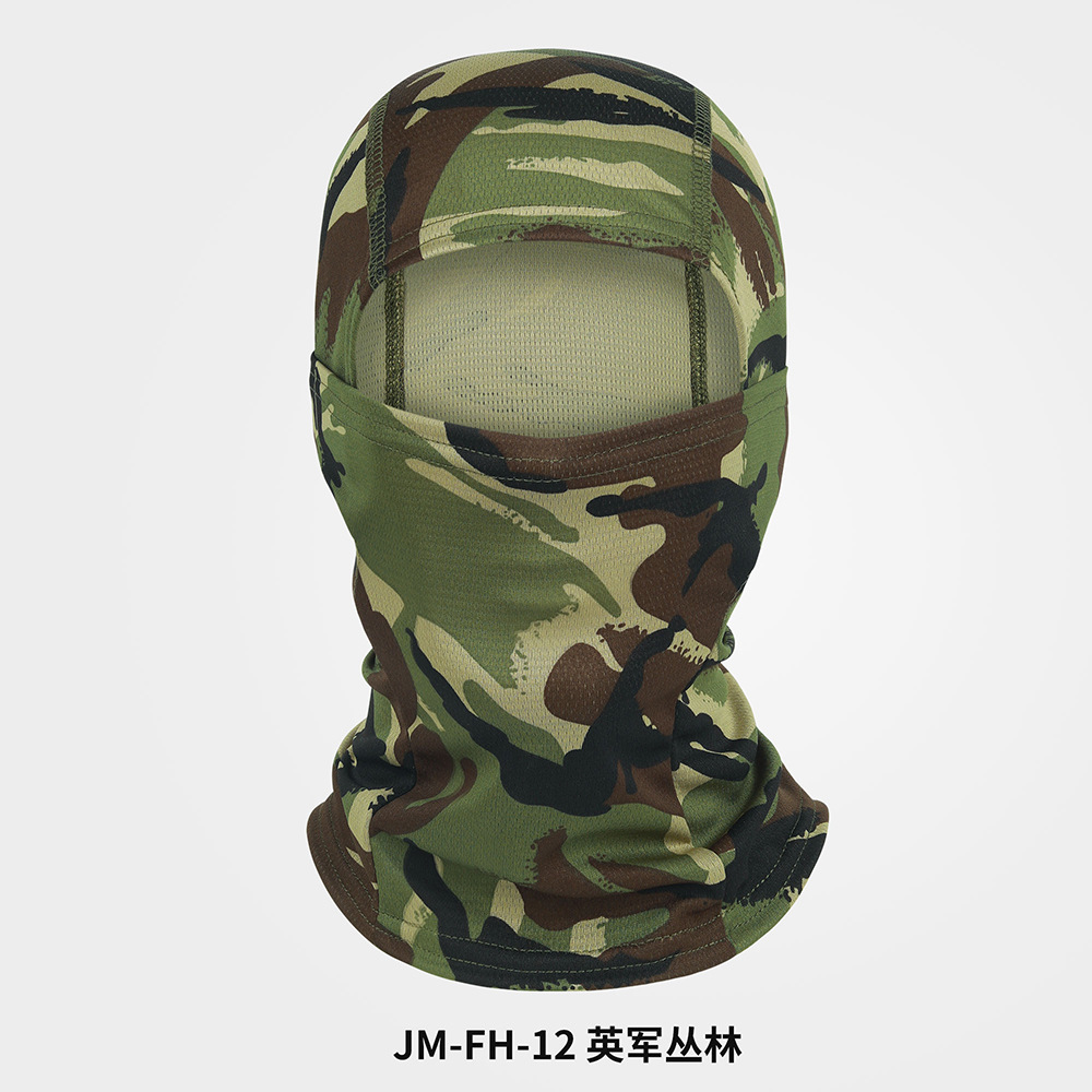 Picture of Outdoor Sports Dust-proof Sunscreen Riding Headgear Motorcycle Helmet Mask Summer Camouflage Balaclava Hat