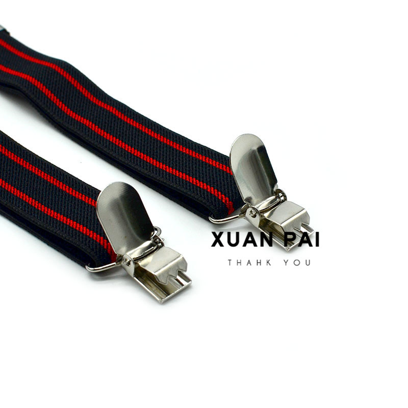 Picture of Children's 2.5cm Strap Clip Vintage Striped Series Boys and Girls Universal Suspender Belt Baby Autumn and Winter Pants Clip