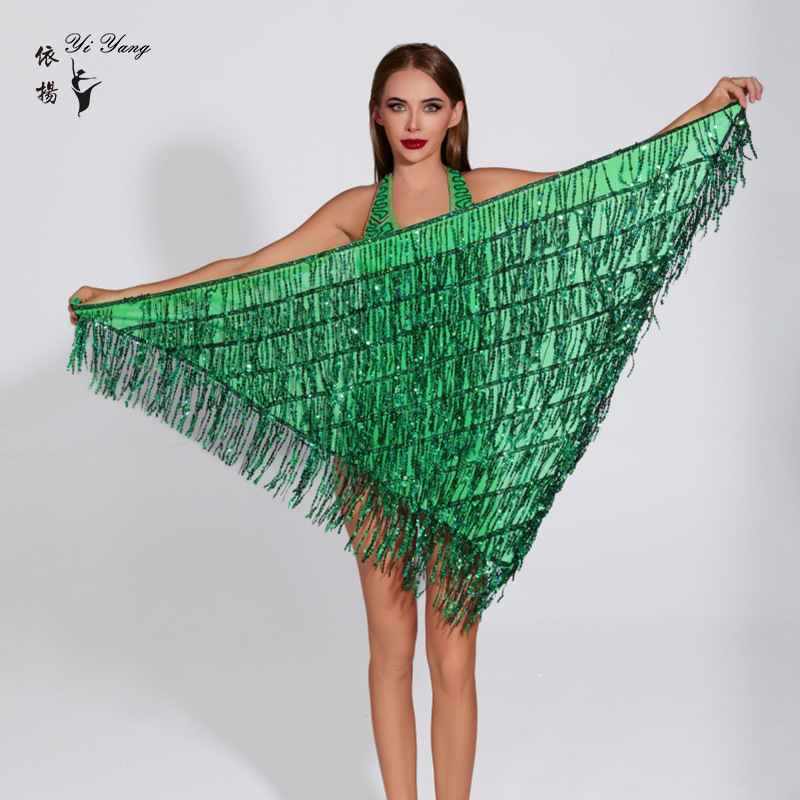 Picture of New Belly Dance Tassel Triangle Waist Chain Hips Practice Stage Party Performance Hip Waist Performance Clothes