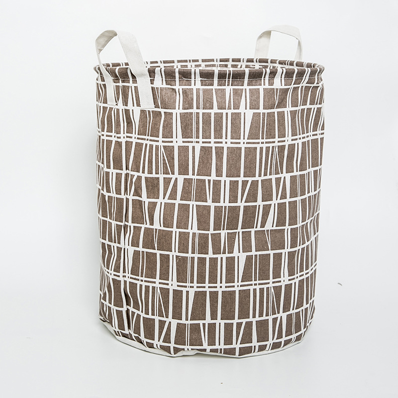 Picture of Nordic style simple laundry basket fabric storage basket home laundry basket dirty clothes storage basket bathroom laundry basket
