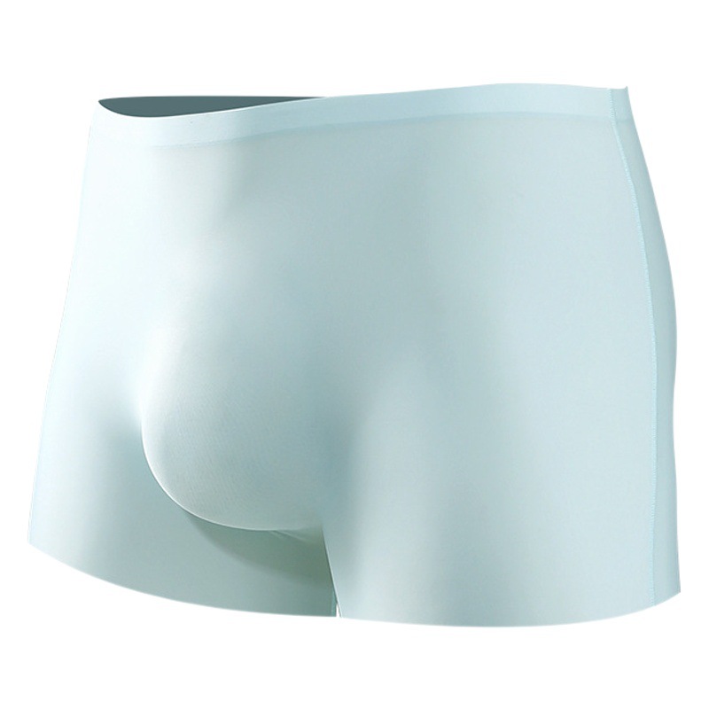 Men's Underwear, Men's 3D Punch Ice Silk Boxer Briefs, Seamless Thin Boxer Briefs, Extended Sports Summer Shorts, Panties