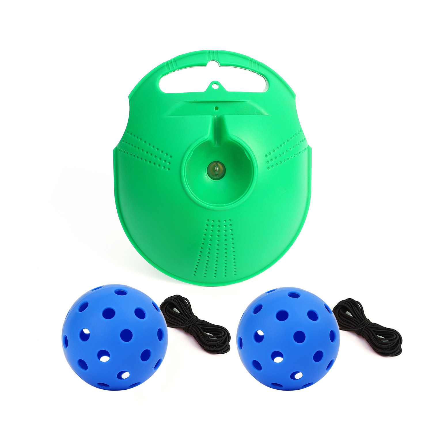 Picture of Pick ball trainer training base 40 holes high elastic plastic hole ball beginners practice Pickleball