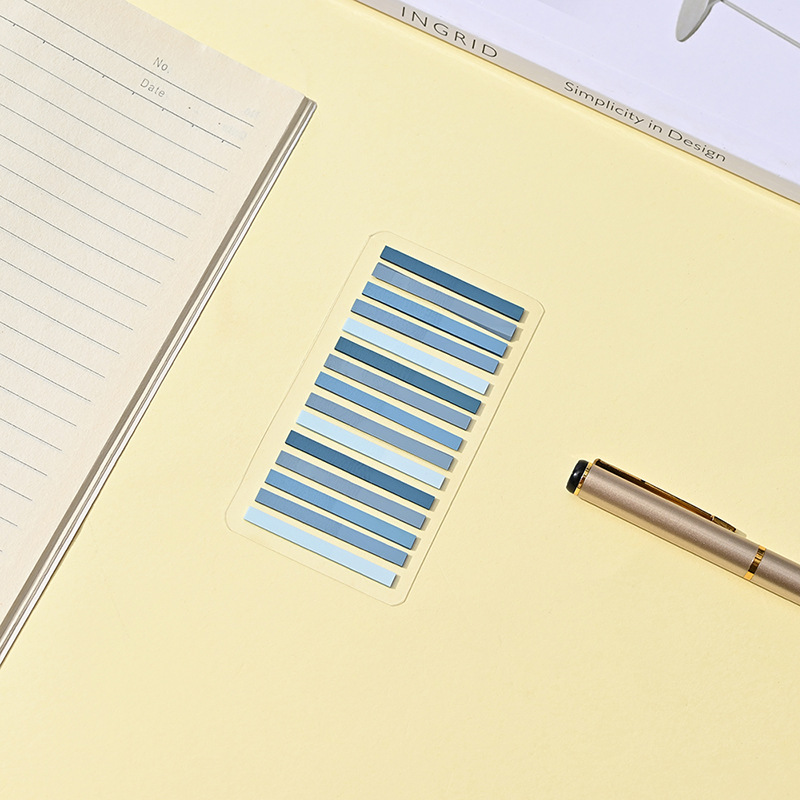 Picture of Extremely fine post-it notes for students to read key marks retro transparent note stickers ins combination PET index stickers wholesale