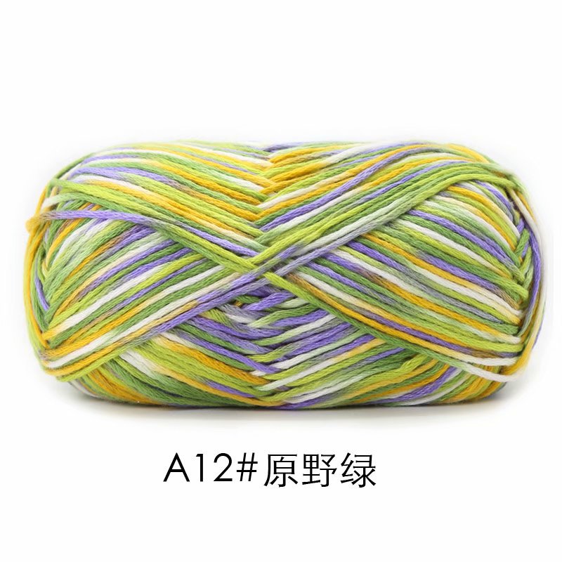 Picture of Su-velvet cotton hand-woven color wool knitting thread scarf coarse wool fancy doll coat needle sweater thread