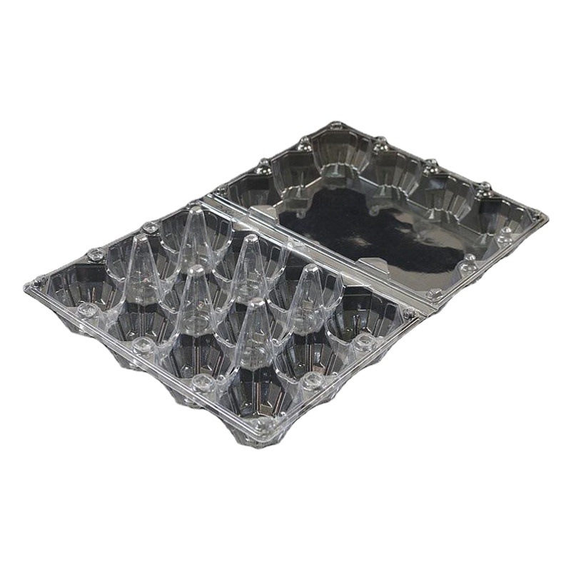 Disposable Plastic Egg Tray Salted Duck Egg Packaging Eva Transparent Plastic Pet Preserved Egg Box Blister Preserved Egg Tray Supply