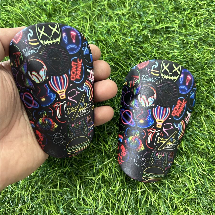 Football Shin Guards Mini Soccer Shin Pads Insert Type Protective Gear for Men and Women Trendy Punk Style