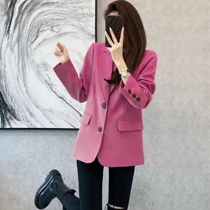 Picture of 2024 new wholesale commuter spring and autumn Joker suit jacket female Korean trend European little one generation hair