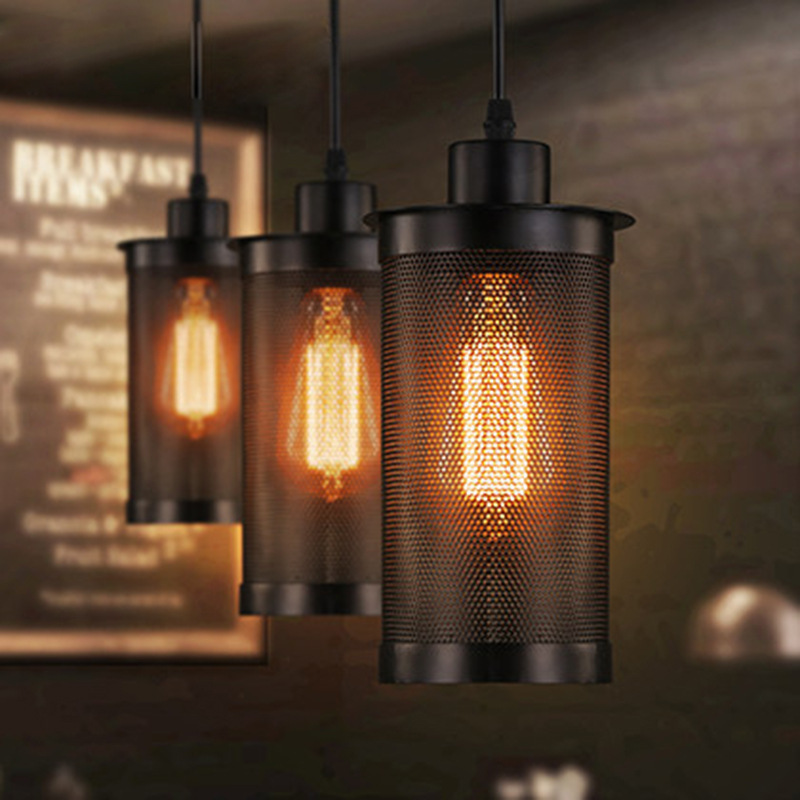 American Industrial Style Decorative Aisle Stair Entrance Lamps loft Retro Creative Bar Barbed Wire Chandelier Lamps