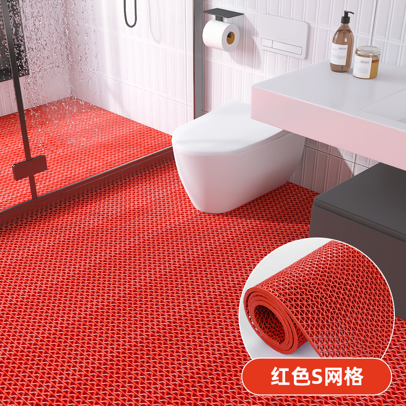 Picture of Hollow PVC Plastic Carpet Bathroom Toilet Swimming Pool Kitchen Dirty Resistant Foot Mat Household Waterproof Non-Slip Floor Mat