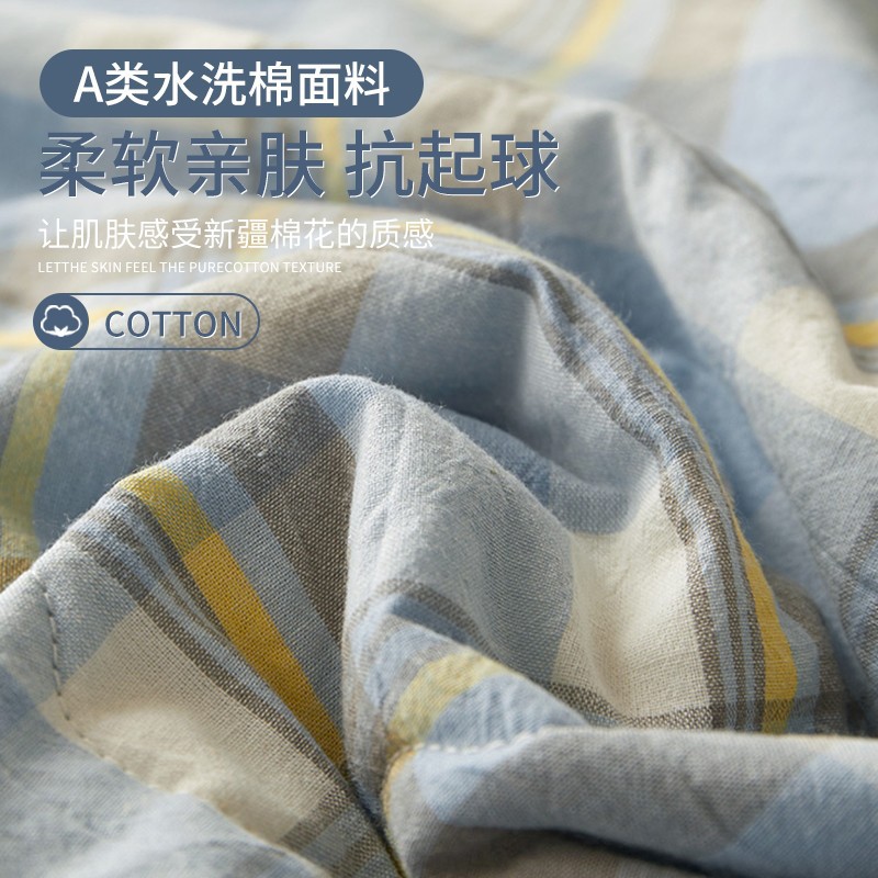 Picture of Class A Xinjiang cotton cotton summer quilt 100 cotton machine washable washable air conditioning single double summer thin quilt