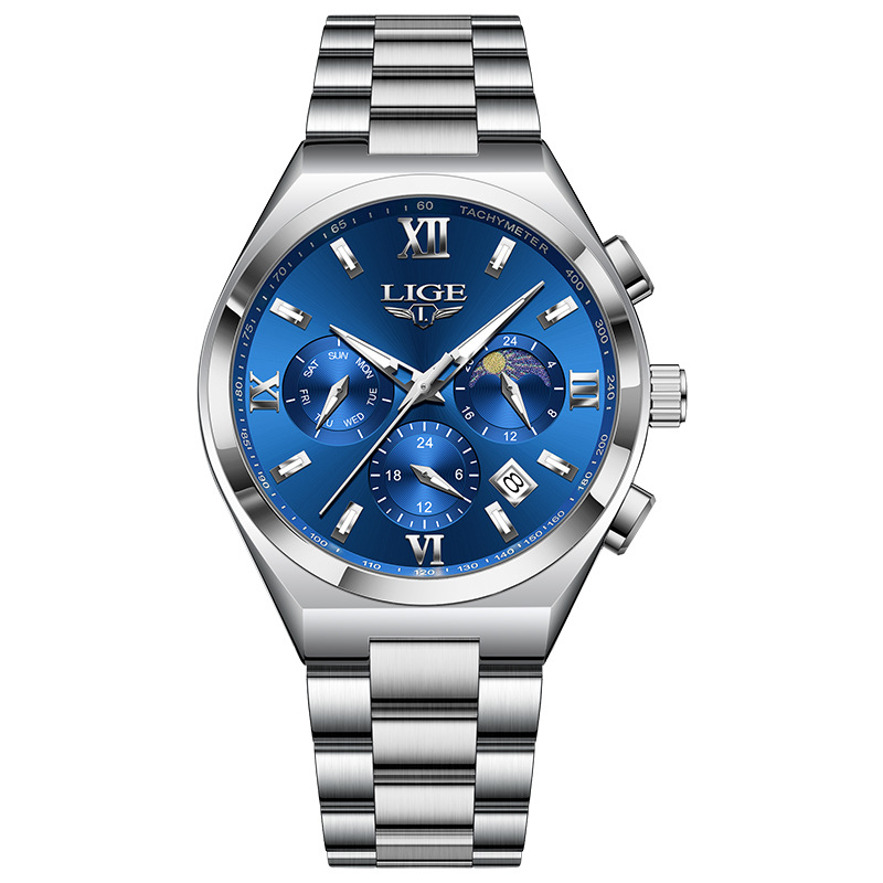 Picture of LIGE/LIGE Watch Cross-border Hot-selling Multifunctional Waterproof Quartz Watch Luminous Men's Watch Men's Watch