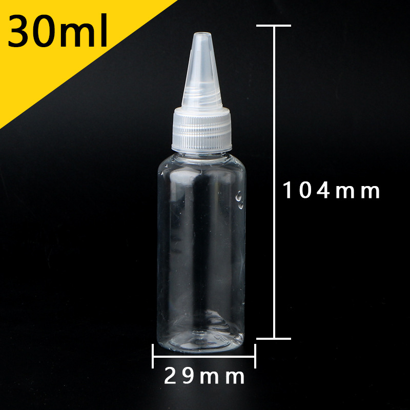 Picture of Wholesale 50 200 500ml ml squeeze bottle color bottle emulsion pigment bottled transparent plastic pointed nose bottle
