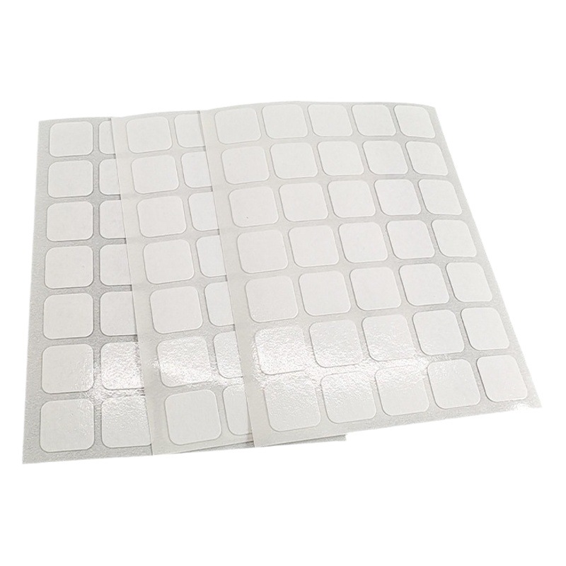 Manufacturer's Supply Square Die-Cut Pet Double-Sided Tape Ultra-Thin High-Transparency Double-Sided Tape High Temperature Resistant Removable Double-Sided Tape