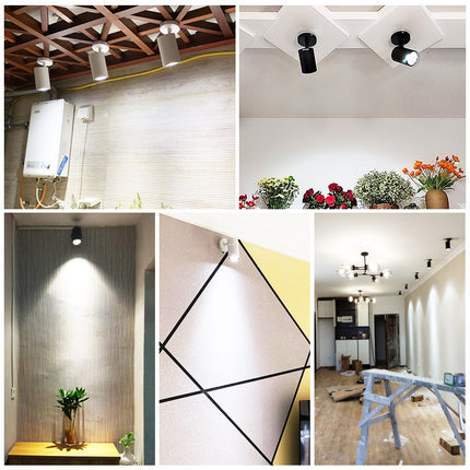 Picture of shops clothing shops shops commercial household background wall spotlight led open-fitting spotlights cob ceiling-type track spotlights