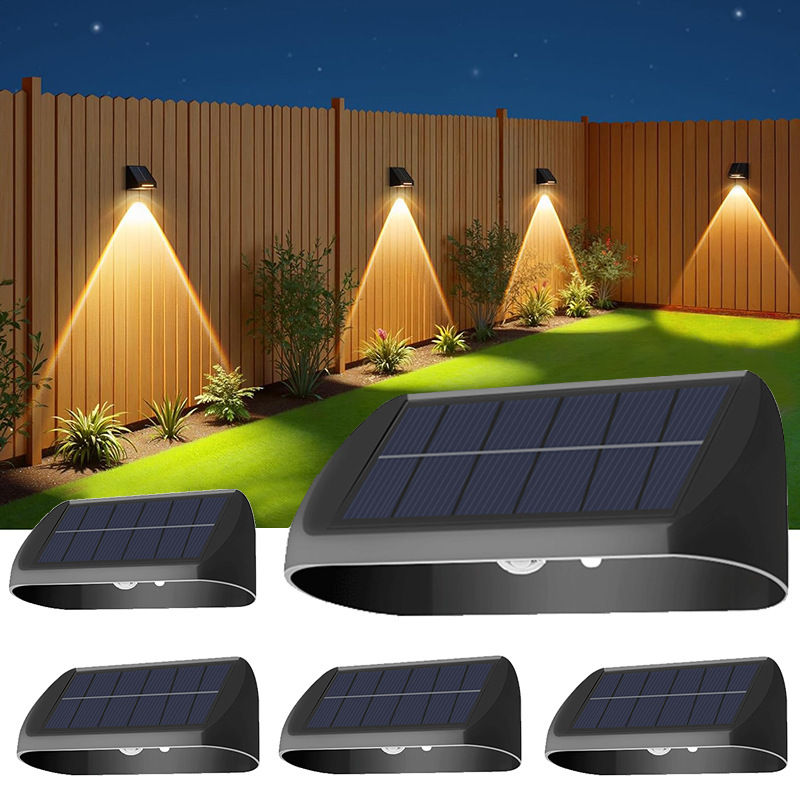 Cross-border new solar fence lamp outdoor courtyard garden decorative atmosphere lamp balcony fence layout wall washing lamp