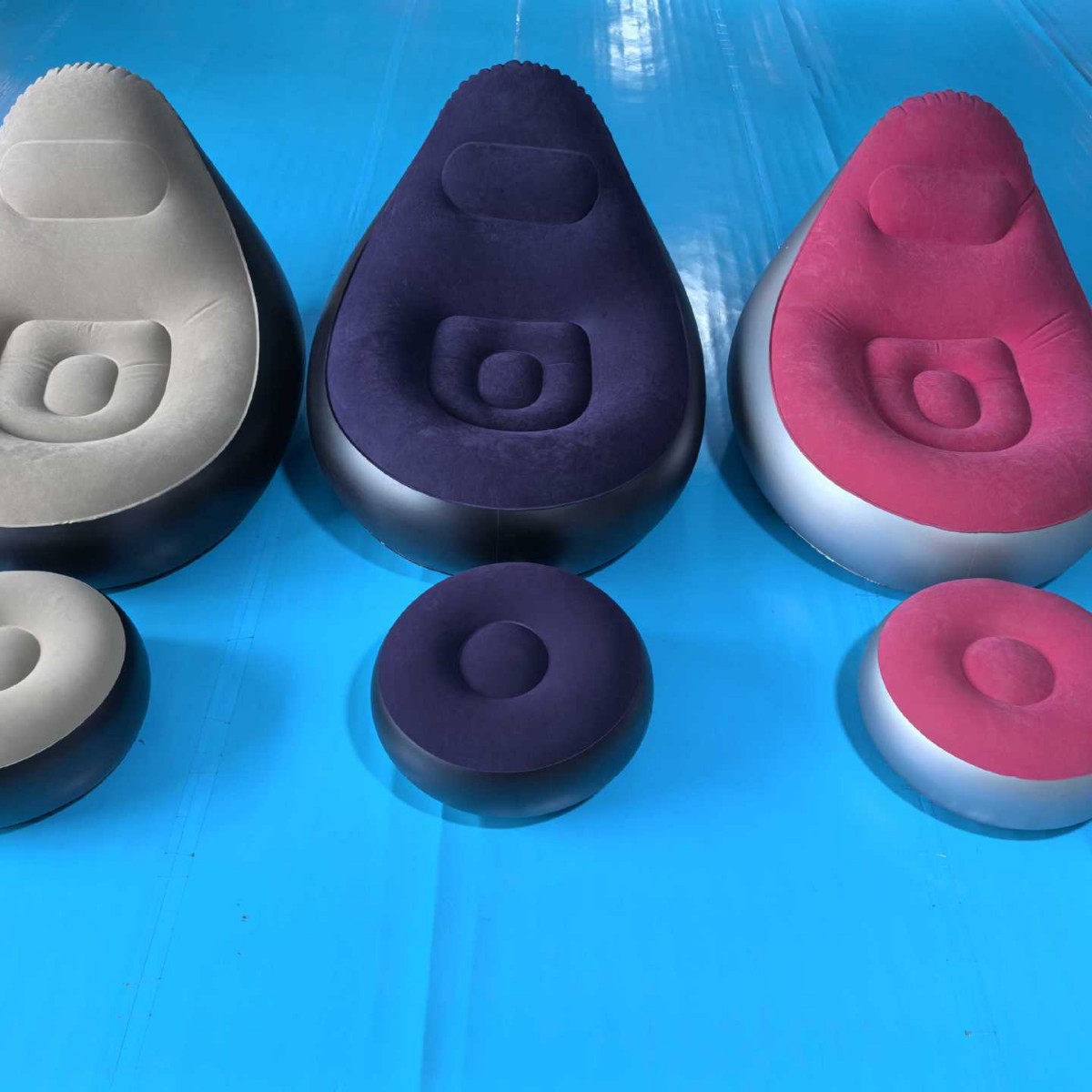 Picture of Cross-border new inflatable lazy sofa lounge chair, lunch break foldable leisure sofa backrest armrest sofa seat wholesale