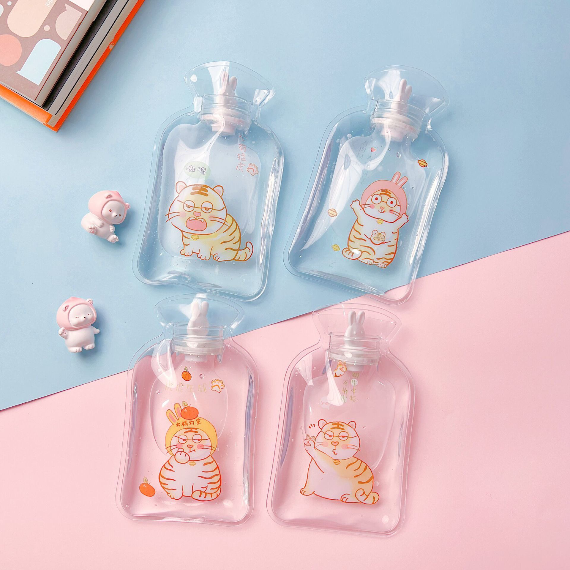 Picture of Water-Filled Hot Water Bottle, Thickened Transparent Pvc Hand Warmer, Water-Filled Hand Warmer, Hot Compress for Bloating, Wholesale, Cute and Portable