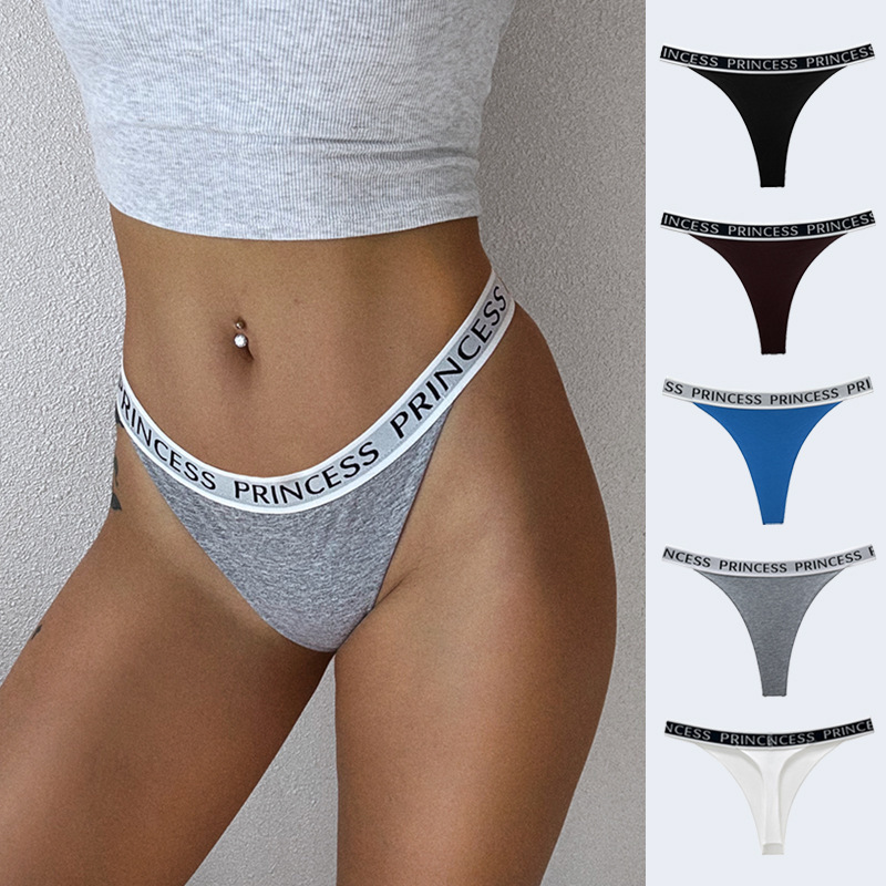 European and American Alphabet Trendy Sexy Sports Cotton Sexy Hot Pure Yoga Comfortable Women's T-pants