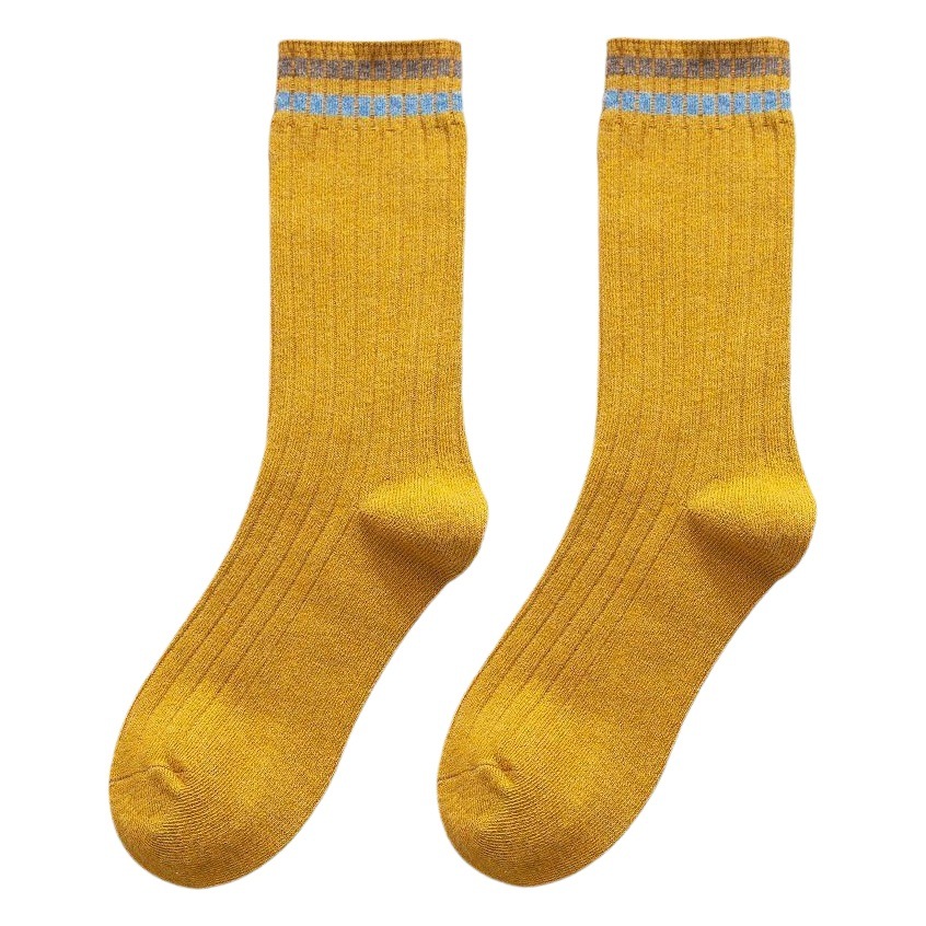 Socks Women's Summer Korean Style Mid-length Socks Autumn and Winter Long Barrel Stacked Socks Japanese Style High Barrel Academic Style Women's Long Socks