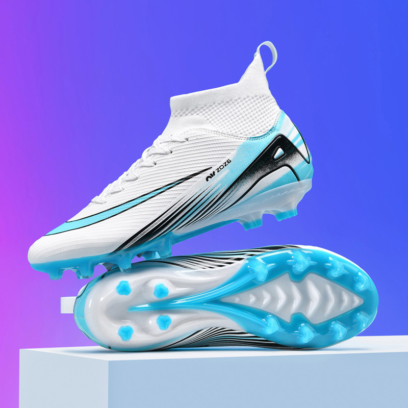 Cross-border New Soccer Shoes Men's World Cup Artificial Lawn Competition Spike Shoes Female Students Training Spike Shoes