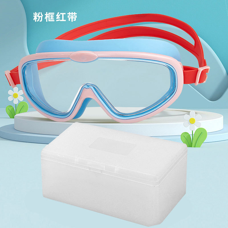 Picture of Children swimming goggles waterproof anti-fog cross-border new goggles HD large frame swimming glasses wholesale children swimming goggles