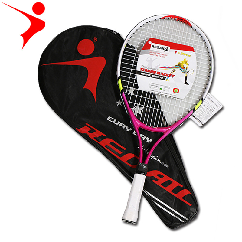 Picture of Regail 9991 tennis racket 23 inch children's tennis racket WQP youth aluminum alloy tennis racket multicolor optional
