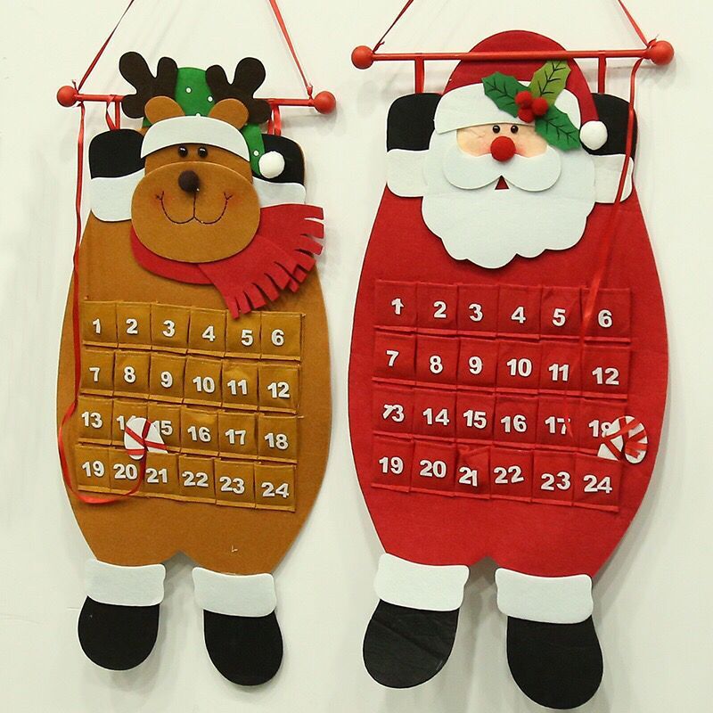 Christmas decorations elderly snowman calendar ornaments calendar ornaments gift atmosphere fabric pendant manufacturer in stock