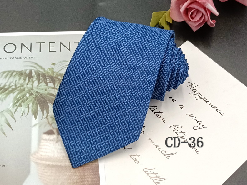 Picture of Manufacturer in stock men's business tie 8cm hand-punched professional formal wear interview striped tie men's Jacquard polyester silk
